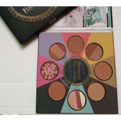 High quality New 8 Color Eyeshadow Palette Bronzer Blush Highlighter Cosmestics Palette