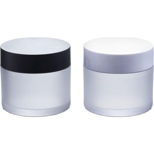 50G PET frosted plastic jar pot tin for gel cream mask scrub moisturizer essence skin care cosmetic packing