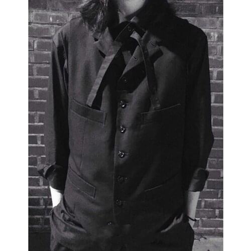 New men clothing Hair Stylist GD Fashion Classical Literature Retro waistcoat Vest plus size stage Singer costumes