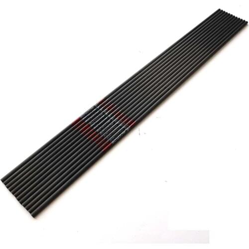 12pc 32 inch Archery tube ID 8 mm Spine 300/350/400/500 Carbon Arrow Shafts for 18m Indoor Archery DIY Shooting
