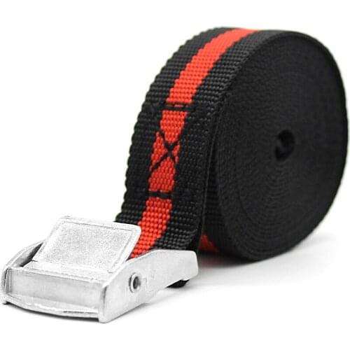 2pcs 8 FT Porable Heavy Duty Tie Down Cargo Strap Luggage Lashing Strong Ratchet Strap Belt