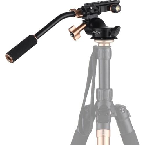 Aluminum Alloy 3-Way Damping Studio Panoramic ball Head Tripod ballhead Handle for DSLR Camera Tripod Monopod Max. Load 6kg