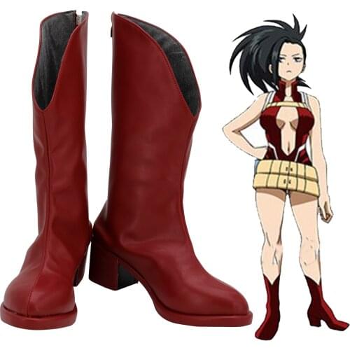 Anime My Hero Academia Cosplay Shoes Yaoyorozu Momo Cosplay Boots Halloween Party Boku no Hero Academia Shoes Prop
