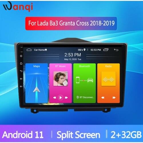 1DIN RAM1G+ROM 16G Android 10 Car radio Player GPS Navigation Multimedia For LADA ВАЗ Granta Cross Radio 2018 2019 Car din