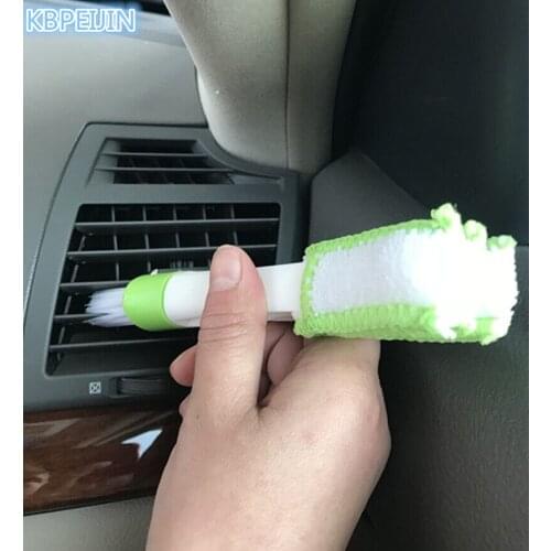Car Air Conditioning Vent Blinds Clean Sticker Keyboard brush For KIA sportage rio sorento cerato k2 k3 Soul ceed Accessories