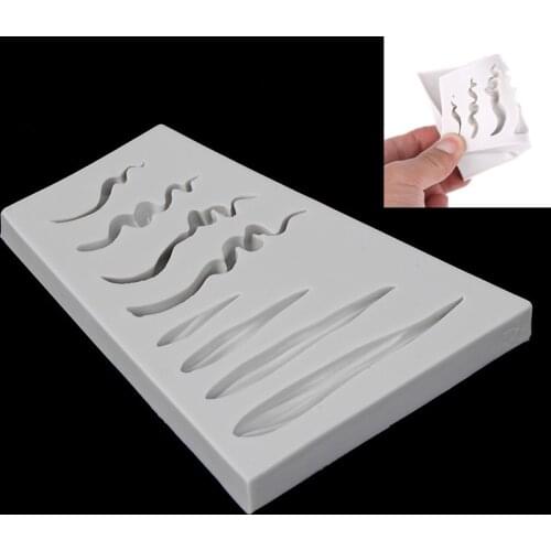 DIY 3D Doll Hair Mould Baby Face Fondant Mold Cake Decoration Chocolate Mold Silicone Cake Mold Custom Tool