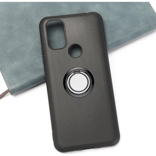 For Blackview A70 6.52" BlackviewA70 Back Ring Holder Bracket Phone Case Smartphone TPU Soft Silicone Cover