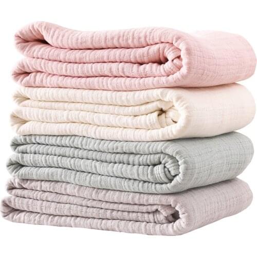 Home Bedding 6 Layers Blanket for Kid Children Comforter Summer Quilt Newborn Swaddler Covering Queen King Size