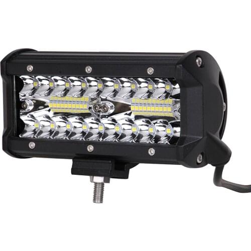 ECAHAYAKU 7 Inch 120W Combo Led Light Bars Spot Flood Beam for Work Driving Offroad Boat Car Tractor Truck 4x4 SUV ATV 12V 24V