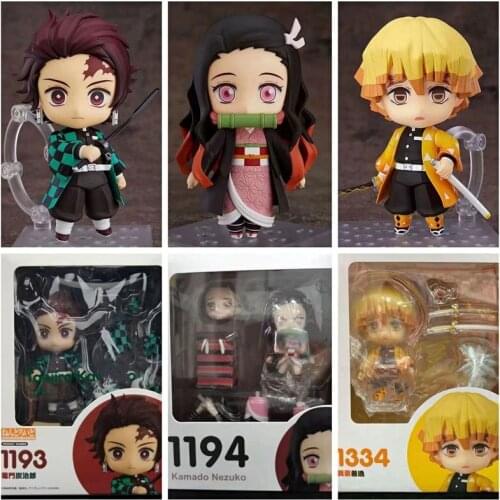 Demon Slayer Anime Figure Tanjirou Nezuko Action Figures Kimetsu No Yaiba Figurine Model Toy Zenitsu figuras PVC Collection
