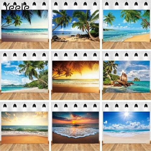 Yeele Summer Sea Ocean Seaside Beach Tropical Scene Baby Portrait Backdrop Photography Background For Photo Studio Photophone