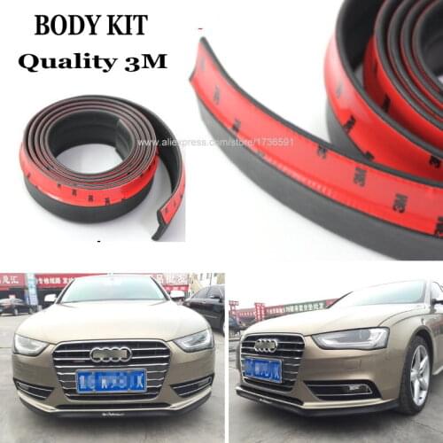 Lyudmila For Audi A1 A5 A6 A7 S1 S6 S7 RS6 RS7 / Bumper Lip Body Kit / Front Rear Skirt Spoiler / Bumper Deflector Rubber Strip