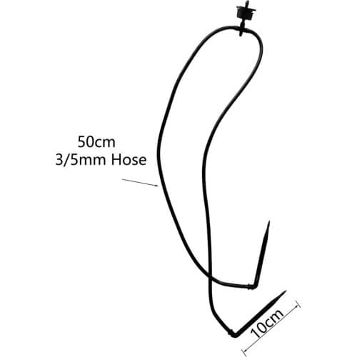 2L 4L Micro Drip Irrigation System 2 Way Curved Arrow Dripper Garden Greenhouse Agriculture Water-saving Tool