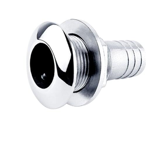 Marine Hardware Stainless Steel 316 Thru Hull Plumbing Fitting Outlet Drain Joint For 3/4" or 1" Hose Boat Yacht Accessories