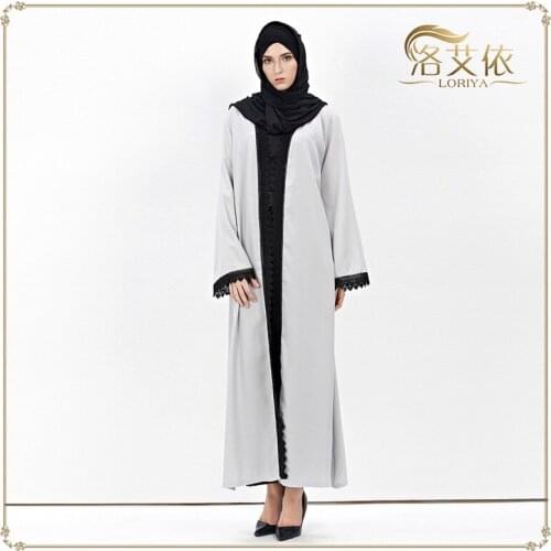 Muslim women dress cardigan lacerobe musulmane Dubai Turkish Ladies Clothing Women Arab Ladies Caftan Kaftan Malaysia Abayas