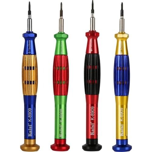 DIYFIX Precision Magnetic T2 Y0.6 Torx0.8 P1.5 Screwdriver Set For Apple iPhone X Macbook Huawei Openging Repair Tool Set K-8909