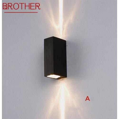BROTHER Outdoor Wall Light Sconces Waterproof LED Indoor Wall Lamp Creative Home Decorative For Aisle Corridor Porch