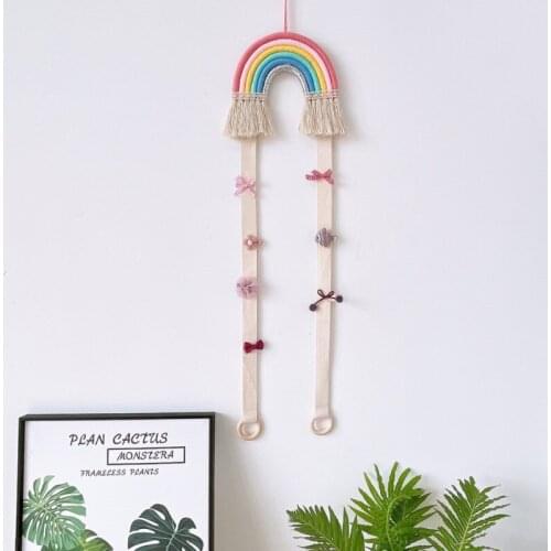 New High-quality Soft Colorful Rainbow Woven Strips, Childrens Bedroom Living Room Wall Home Decoration