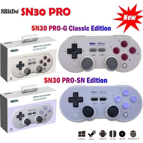 2021 New 8Bitdo SN30 Pro G Classic / SN Gamepad for Nintend switch MacOS Android Wireless Bluetooth Controller Joystick Access