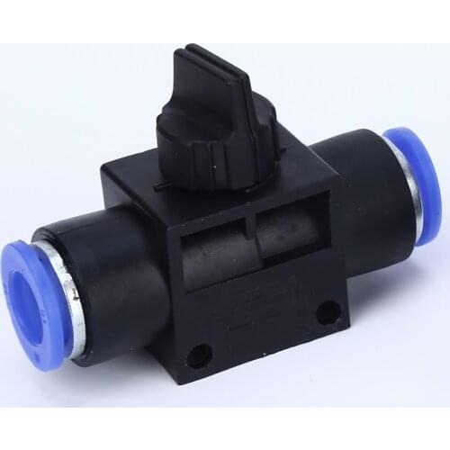 Pneumatic Fittings HVFF Control Valve Connector 4-12mm OD Hose Plastic Push In Gas Quick Connector 2 Way Air Fitting Plumbing