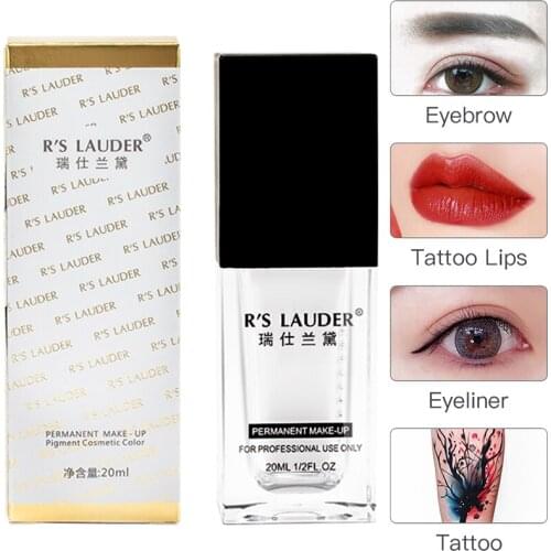 20ml Professional Tattoo Ink Colors Permanent Makeup Machine Pigments Microblading Eyebrow Lip Eyeliner Cosmetic Beauty Tool