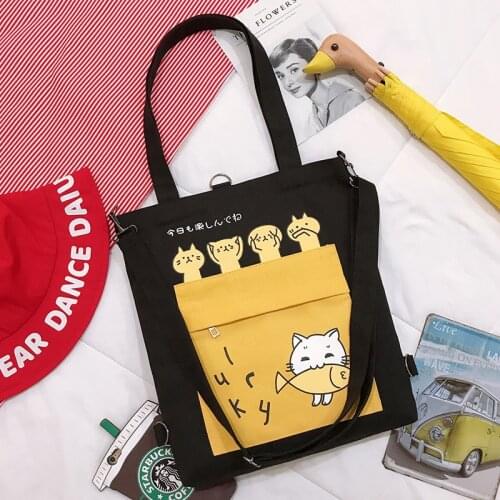 Simple Canvas Womens Shoulder Bag Large Capacity Fashion Zipper Student Messenger Bag 2021 Luxury Designer Handbags Women Bags