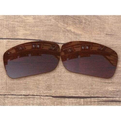 Vonxyz Bronze Brown Polarized Replacement Lenses for-Oakley Turbine Frame