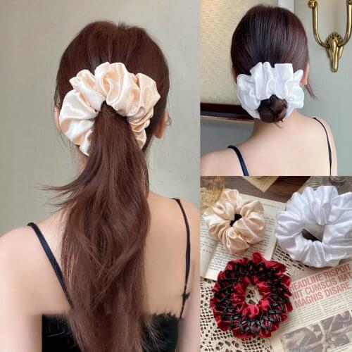 MueRaa Fashion Korean Elegant Women Nest Scrunchies Hair Claws Hair Making Tools Stain Deft Bun Hair Clips Hairband Headwear