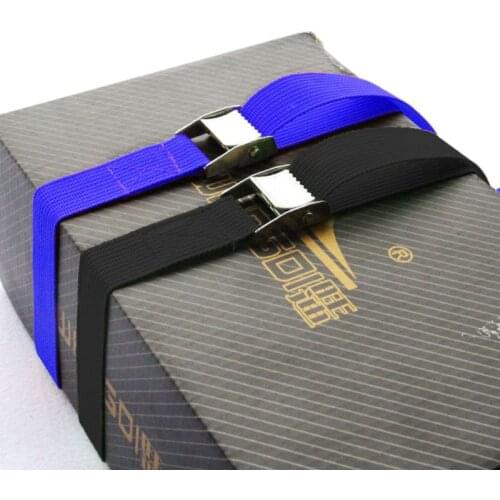 1M Buckle Tie-Down Belt Cargo Straps For Car Motorcycle Bike With Metal Buckle Tow Rope Strong Ratchet Belt