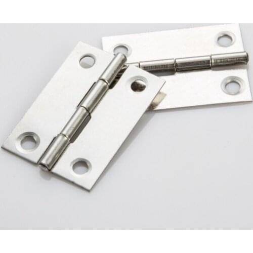 20pcs/Lot Home Furniture Hardware Folding Butt Hinges Stainless Steel Cabinet Door Hinge