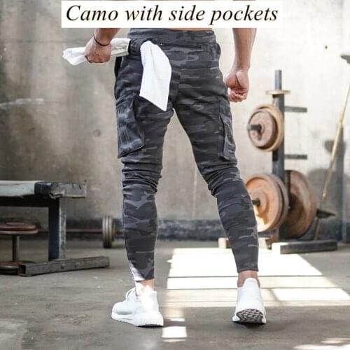 Camo Sport Pants Men Fitness Men Joggers Running Workout Training Pants Sportwear Trousers Male Gym Cargo Pants Men Sweatpants