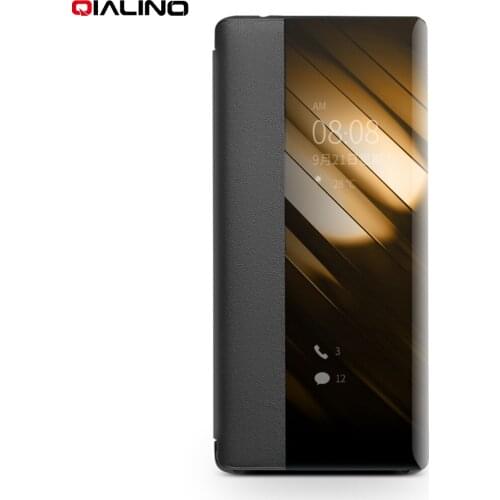 Qialino New Fashion Genuine Leather Flip Case For Mate 30 6.62 Inch Stylish Business Style Phone Cover For Mate 30 Pro 6.53 Inch