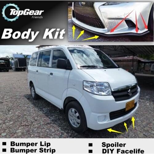 Bumper Lip Deflector Lips For Suzuki APV Front Spoiler Skirt For TopGear Fans Car Tuning View / Body Kit / Strip