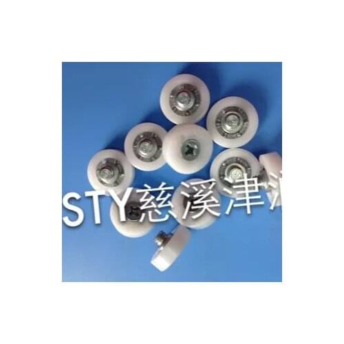 DR-19-C1L3 Short teeth Drawer round Plastic bearing rollers Screw the small rubber tire height 10mm