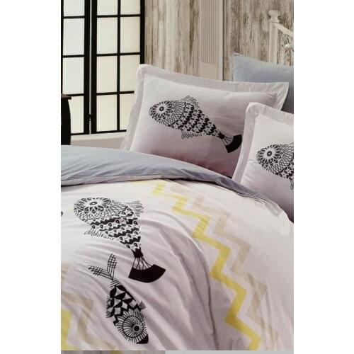 Hobby Double Personality Poplin Quilt Cover Set Ocean Yellow