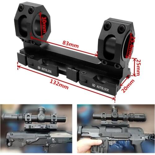 Scope mount 25.4mm 30mm Weaver picatinny rail scope Rings Extended Cantilever QD Mounts Bases With Auto Lock Hunting