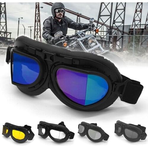 Motorcycle Helmet Windproof Goggles glasses Universal Motorbike Steampunk Cruiser Fashion Vintage Copper edge Goggles