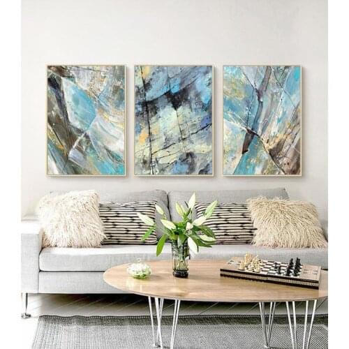 Marble Grain Crack Posters And Prints Wall Art Canvas Painting Modern Wall Pictures For Living Room Abstract Picture Decoration