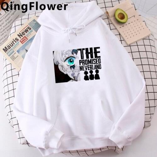 Anime the Promised Neverland hoodies men y2k aesthetic Oversized printed Korea male hoody pullover Ulzzang Korea