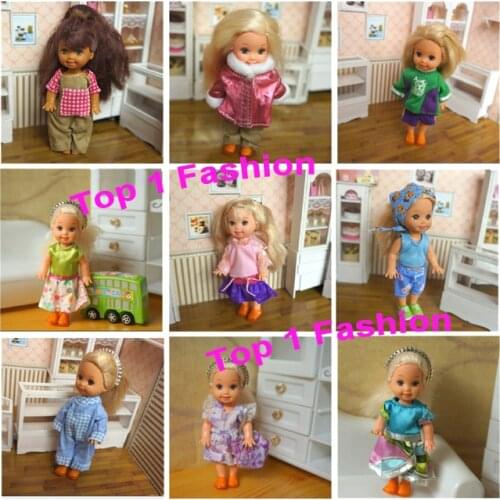 2014 New arrvial wholesales 10pcs cloth and dress for mini kelly simba barbie doll