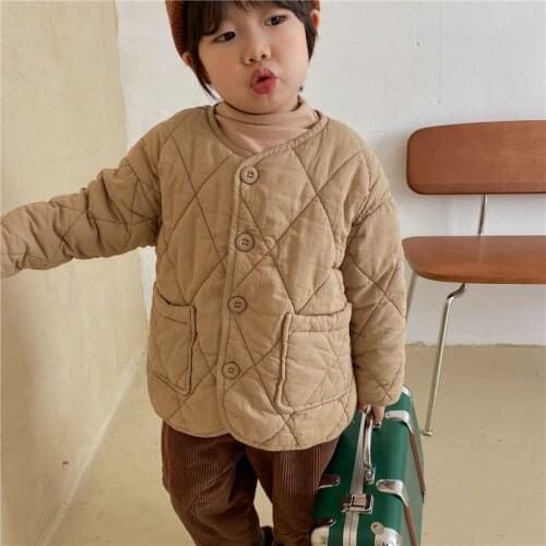 Girls Boys Babys Coat Jacket Outwear Beige Sweet Fur Thicken Winter Plus Velvet Warm Tracksuit Fleece Childrens Clothing