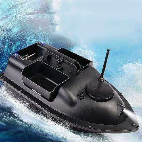 GPS Smart Return Fish Finder RC Fishing Boat Cruise GPS Positioning 500M Independentt Control 3 Hoppers LCD Screen RC Bait Boat