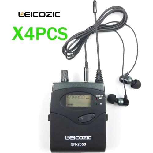 Leicozic 4pcs receivers for sr2050 in ear monitor wireless system stage equipments in ear monitors professional monitor system