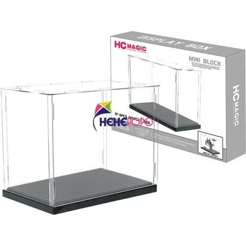 Block Display Box Acrylic 3D Action Figures Transparent Case Comprehensive Dustproof Clean Assembly Model Collection Preserve