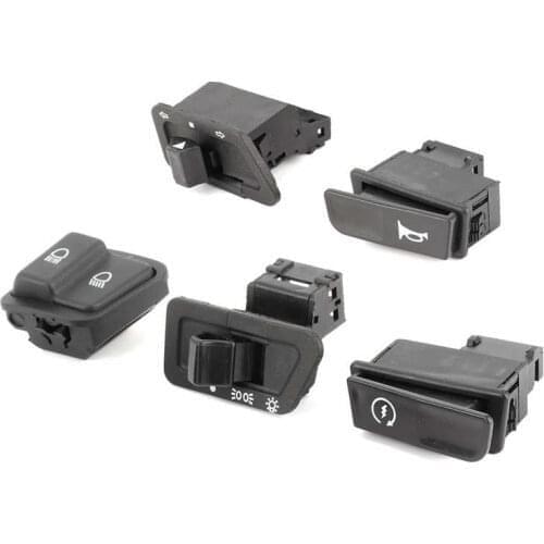 5pcs Motorcycle Starter+High/Low Beam+Headlight+Horn+Turn Signals Button Kit Fit for GY6 125CC