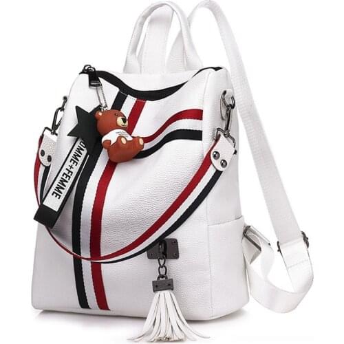Bags for women 2020 new retro fashion zipper ladies backpack PU Leather high quality school bag shoulder bag for youth bags
