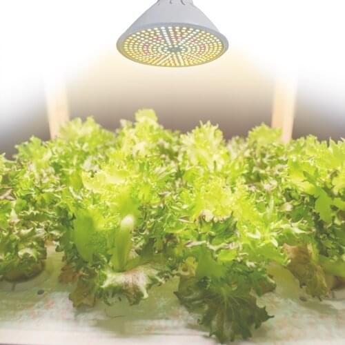 LED Growth Bulb Simple Fluorescent Plant Light 290 Full Lamp Beads 120 Degree Optical Lens Seedling Nursery Supplement Light New