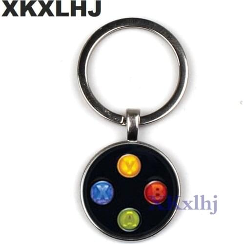 XKXLHJ Brand Game controller key chain geeky boyfriend perfect gift idea jewelry video game controller pattern keychain