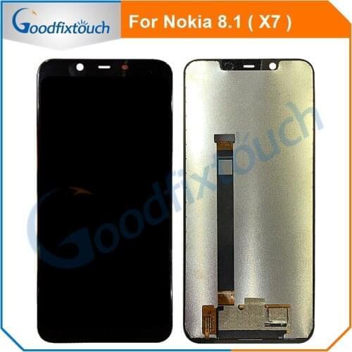 10pcs LCD Display For Nokia 8.1 X7 TA-1119 TA-1121 TA-1128 TA-1131 LCD Display Touch Screen Digitizer Assmebly Replacement Parts