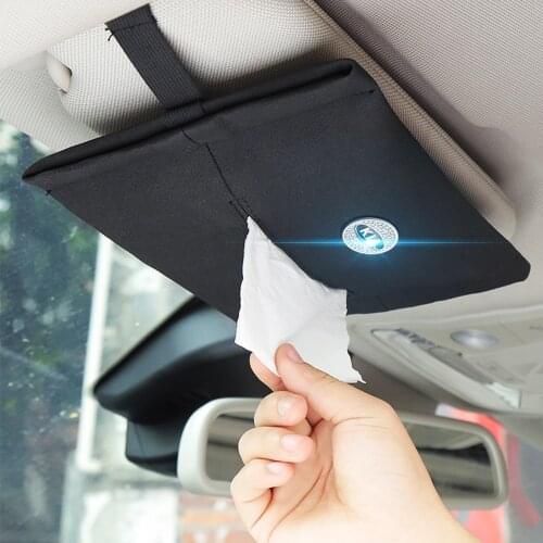 ​1Pcs Car Tissue Box Car Sun Visor Tissue Box Holder Auto Interior Storage Decoration For KIA K2 K3 K4 K5 Sorento Sportage Optim